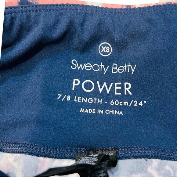 Sweaty Betty Tie Dye Power Leggings - 7/8 Length - pocket - Picture 11 of 16